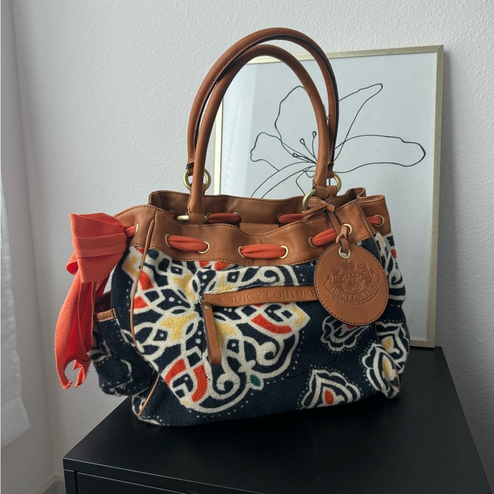 Juicy Couture Y2K Vintage Terry Cloth Shoulder Bag ✨